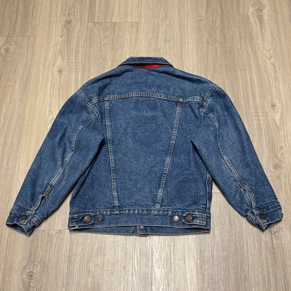 Vintage Levi's Youth 57510 Denim Trucker Jacket Blanket Lined USA Size M - Picture 2 of 8